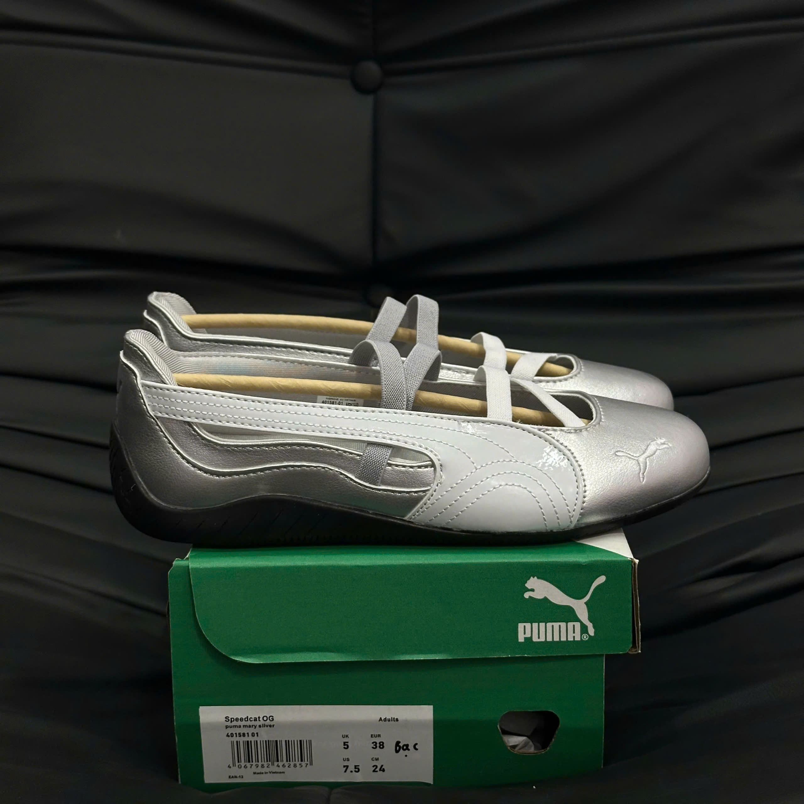 Giày Puma Ballet Bạc Likeauth