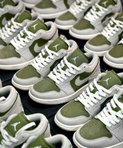 Giày Nike Air Jordan 1 Low SE Medium Olive Sail Best Quality